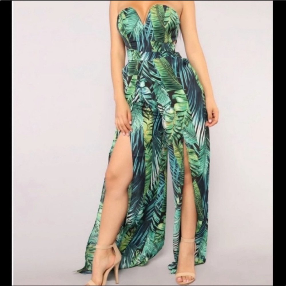 Fashion Nova Tropical jumpsuit
